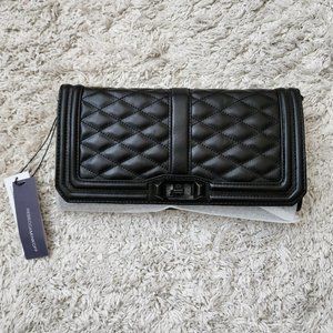 NWT Rebecca Minkoff Love Clutch Crossbody Bag in Black